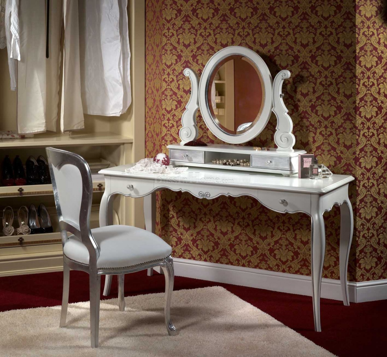 итальянский туалетный столик с зеркалом